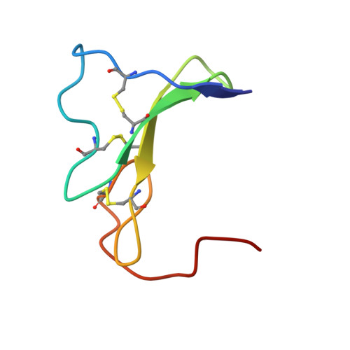 RCSB PDB 1EGF SOLUTION STRUCTURE OF MURINE EPIDERMAL GROWTH FACTOR