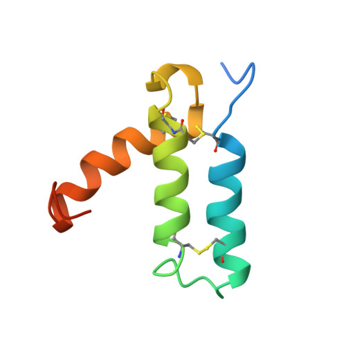 RCSB PDB 1HP8 SOLUTION STRUCTURE OF HUMAN P8 MTCP1 A CYSTEINE RICH