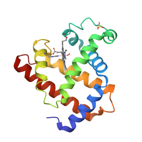 RCSB PDB 1MBO Structure And Refinement Of Oxymyoglobin At 1 6