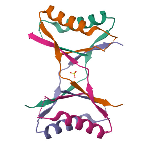 RCSB PDB 1MVK X Ray Structure Of The Tetrameric Mutant Of The B1