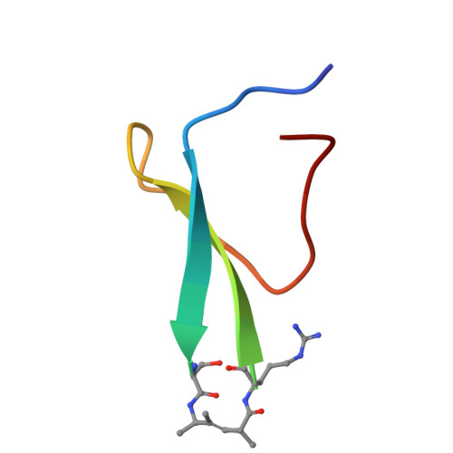 Rcsb Pdb Kbu Nmr Solution Structure Of Pin Ww Domain Mutant With