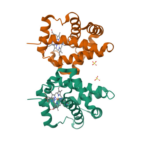 Rcsb Pdb Qqq Crystal Structure Of Non Symbiotic Plant Hemoglobin