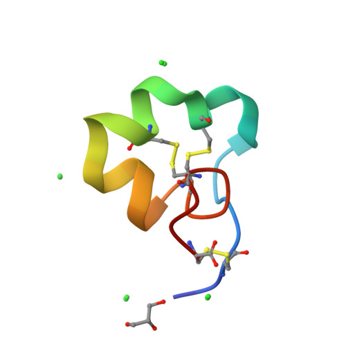 RCSB PDB 4LFS High Resolution X Ray Structure Of Racemic ShK Toxin