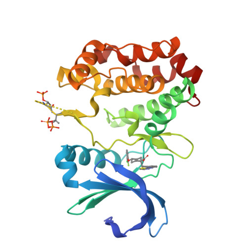 Rcsb Pdb Ew Crystal Structure Of Aurora A Kinase Domain Bound To