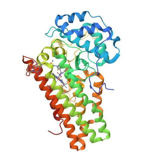 RCSB PDB 6E41 CRYSTAL STRUCTURE OF HUMAN INDOLEAMINE 2 3 DIOXYGENASE