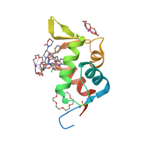 RCSB PDB 6Q9S HDMX 14 111 C17S COMPLEXED WITH COMPOUND 14 AT 2 4A