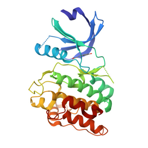 Rcsb Pdb Vzk Crystal Structure Of Human Camkii Alpha Camk A Kinase