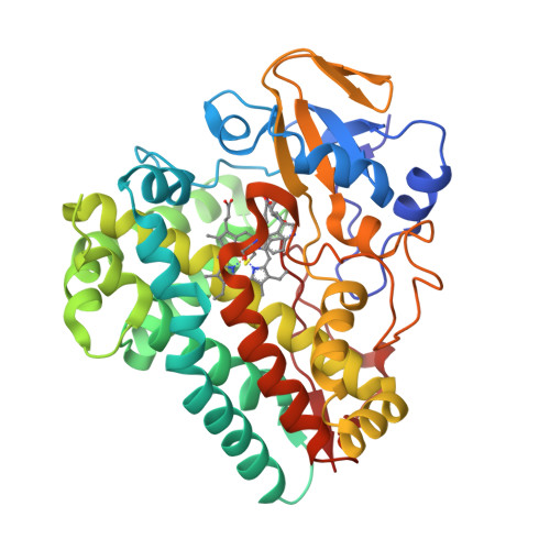 Rcsb Pdb Hny Crystal Structure Of Cytochrome P Nasf Mutant