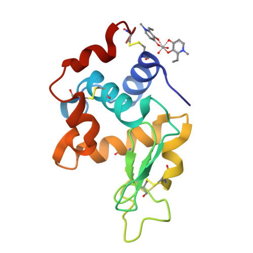 RCSB PDB 8OMS X Ray Structure Of Lysozyme Obtained Upon Reaction