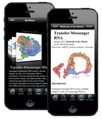 Read Molecule of the Month articles in RCSB PDB Mobile.