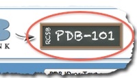 Click on the blackboard logo from the top of any page to enter PDB-101.
