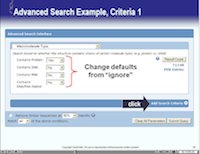 Screenshot of Advanced Search tutorial.