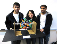 South Brunswick (First place, south) with their prebuilt model of a caspase protein.