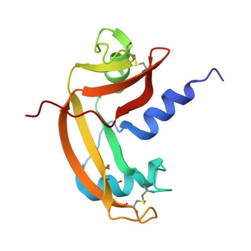 RCSB PDB - 1AGI: CRYSTAL STRUCTURE OF BOVINE ANGIOGENIN AT 1.5 ...