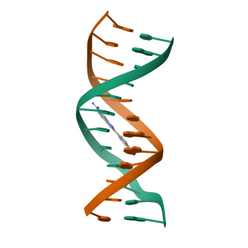 RCSB PDB - 1D30: THE STRUCTURE OF DAPI BOUND TO DNA