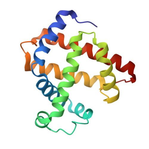 RCSB PDB - 1F65: CRYSTAL STRUCTURE OF OXY SPERM WHALE MYOGLOBIN MUTANT ...