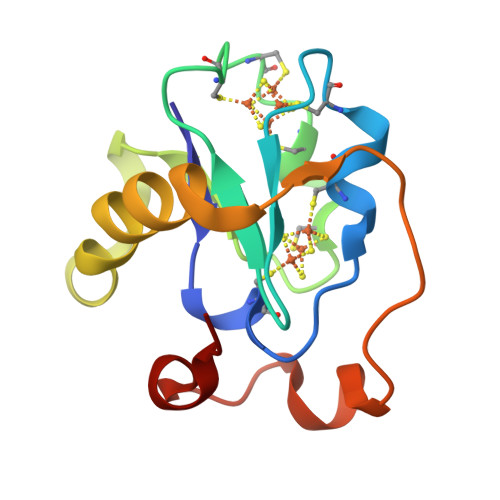 RCSB PDB - 1FRM: AZOTOBACTER VINELANDII FERREDOXIN I: ALTERATION OF ...
