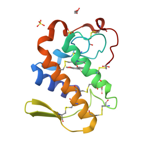 RCSB PDB - 1FV0: FIRST STRUCTURAL EVIDENCE OF THE INHIBITION OF ...