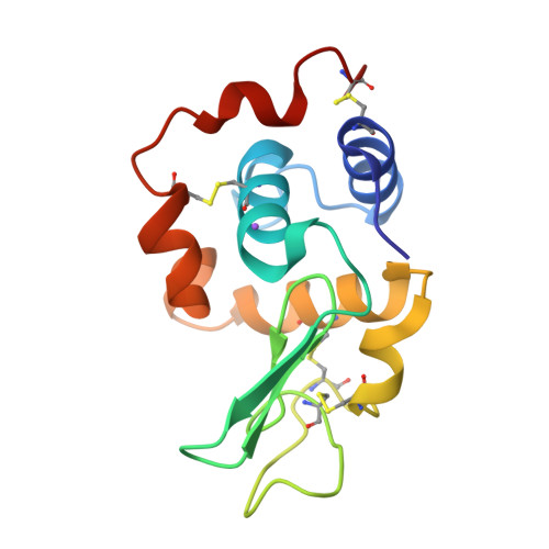 RCSB PDB - 1GB2: CRYSTAL STRUCTURE OF MUTANT HUMAN LYSOZYME SUBSTITUTED ...
