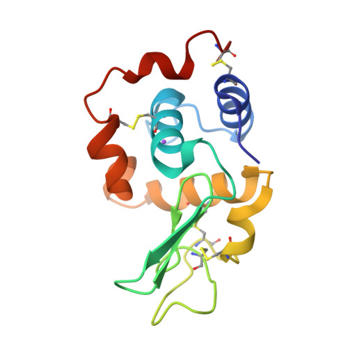 RCSB PDB - 1GB3: CRYSTAL STRUCTURE OF MUTANT HUMAN LYSOZYME SUBSTITUTED ...