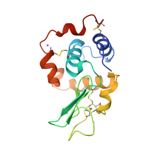 RCSB PDB - 1GB7: CRYSTAL STRUCTURE OF MUTANT HUMAN LYSOZYME SUBSTITUTED ...