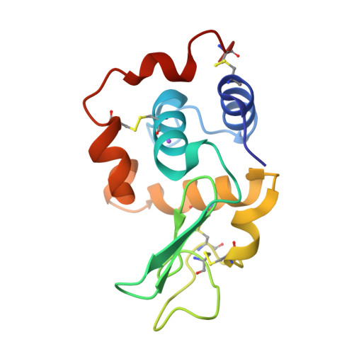 RCSB PDB - 1GBO: CRYSTAL STRUCTURE OF MUTANT HUMAN LYSOZYME SUBSTITUTED ...
