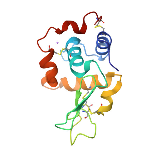 RCSB PDB - 1GBZ: CRYSTAL STRUCTURE OF MUTANT HUMAN LYSOZYME SUBSTITUTED ...
