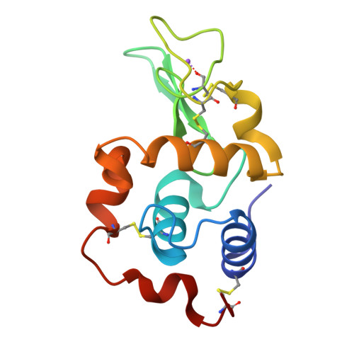 RCSB PDB - 1IP7: G129A HUMAN LYSOZYME