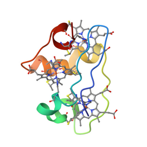 RCSB PDB 1L3O SOLUTION STRUCTURE DETERMINATION OF THE FULLY OXIDIZED