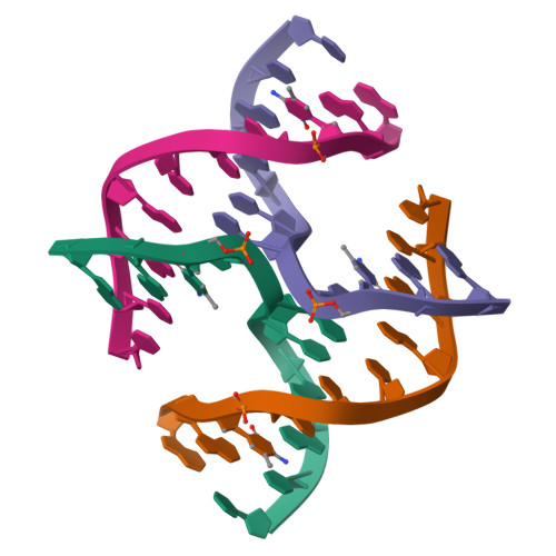 Rcsb Pdb L B Crystal Structure Analysis Of The All Dna Holliday Junction Structure Of