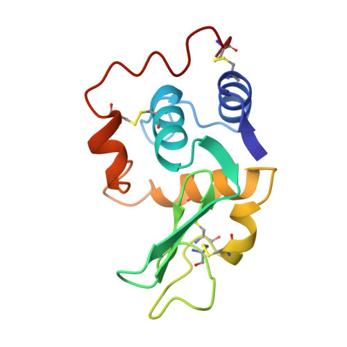 RCSB PDB - 1LHH: ROLE OF PROLINE RESIDUES IN HUMAN LYSOZYME STABILITY ...