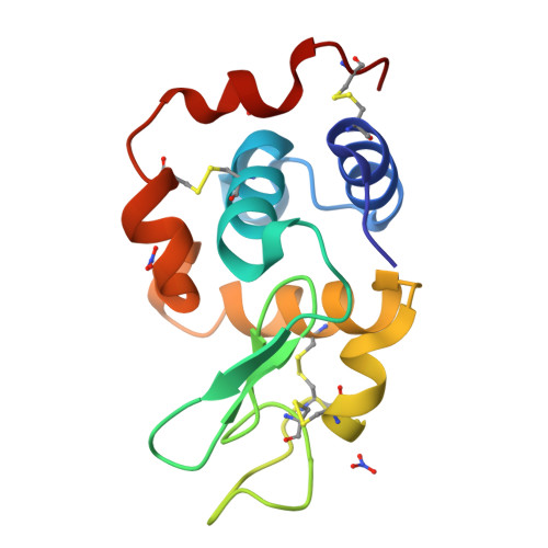 RCSB PDB - 1LJG: CRYSTAL STRUCTURE OF MONOCLINIC LYSOZYME GROWN IN ...