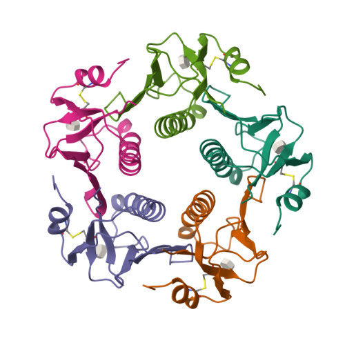 RCSB PDB - 1LT6: HEAT-LABILE ENTEROTOXIN B-PENTAMER COMPLEXED WITH ...