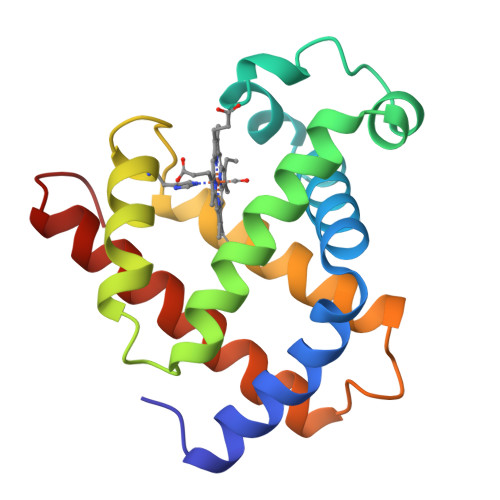 RCSB PDB - 1M6C: V68N MYOGLOBIN WITH CO