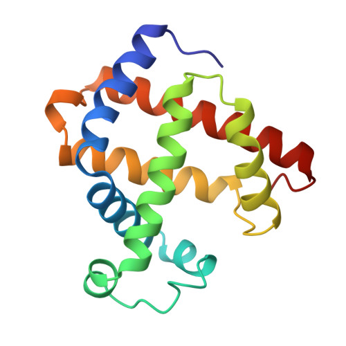 RCSB PDB - 1MCY: SPERM WHALE MYOGLOBIN (MUTANT WITH INITIATOR MET AND ...