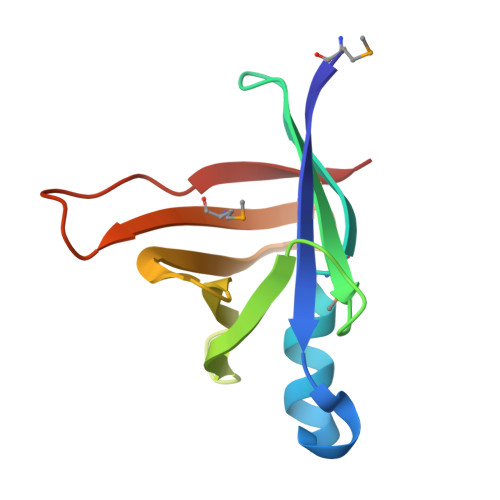 RCSB PDB - 1QWX: Crystal Structure of a Staphylococcal Inhibitor/Chaperone