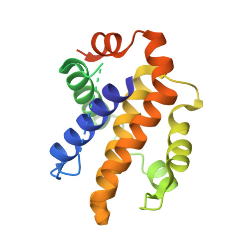 RCSB PDB - 1R2G: Human Bcl-XL containing a Phe to Trp mutation at ...