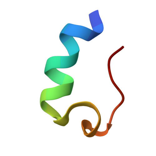 RCSB PDB - 1RIJ: E6-bind Trp-cage (E6apn1)