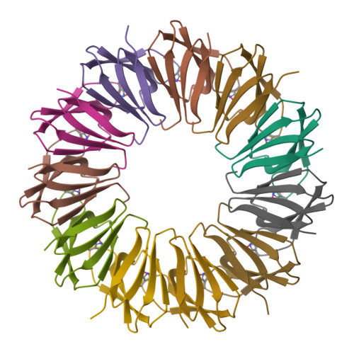 RCSB PDB 1UTD The structure of the trp RNAbinding attenuation protein (TRAP) bound to a 63