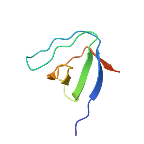 RCSB PDB - 2B86: Solution Structure Of The First Src Homology 3 Domain ...