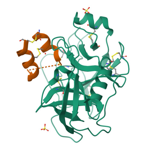 RCSB PDB - 2CMY: Crystal complex between bovine trypsin and Veronica ...