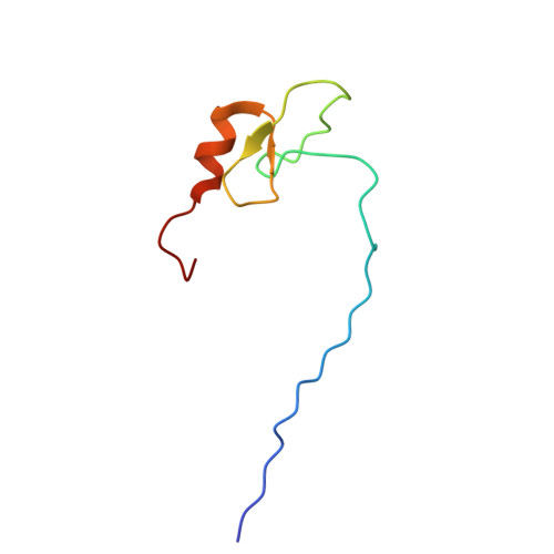 RCSB PDB 2DAS Solution structure of TRASH domain of zinc finger MYM