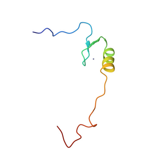 RCSB PDB 2EPS Solution structure of the 4th zinc finger domain of Zinc finger protein 278
