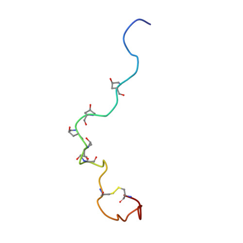 Rcsb Pdb 2laq Solution Structure Of The Sex Peptide From Drosophila Melanogaster 9637