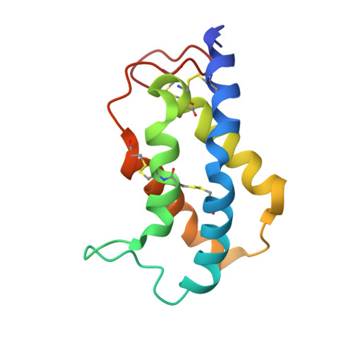 RCSB PDB - 2LVF: Solution structure of the Brazil Nut 2S albumin Ber e 1