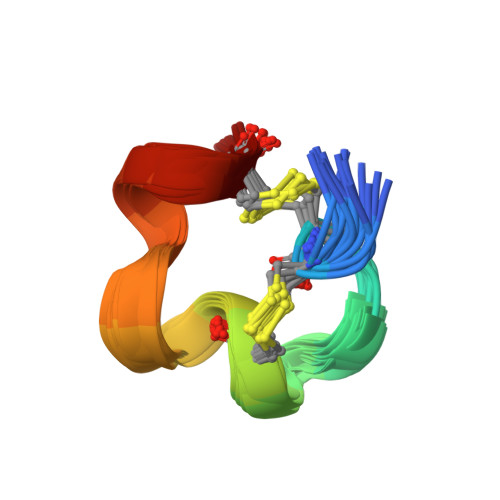 RCSB PDB - 2MD6: NMR SOLUTION STRUCTURE OF ALPHA CONOTOXIN LO1A 