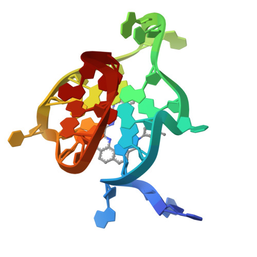 Rcsb Pdb Mgn Solution Structure Of A G Quadruplex Bound To The Bisquinolinium Compound Phen Dc