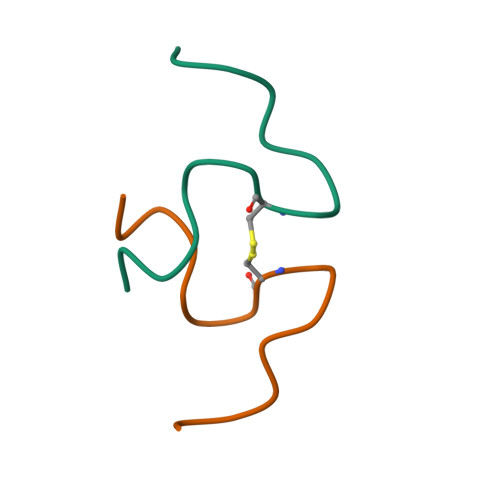 RCSB PDB - 2N65: Disulphide linked homodimer of designed antimicrobial ...