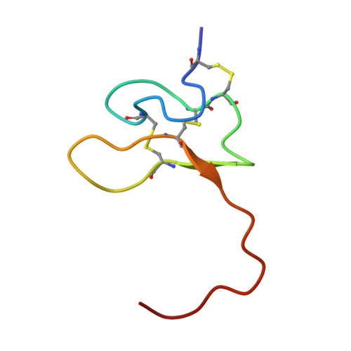 RCSB PDB - 2N9Z: Solution structure of K1 lobe of double-knot toxin