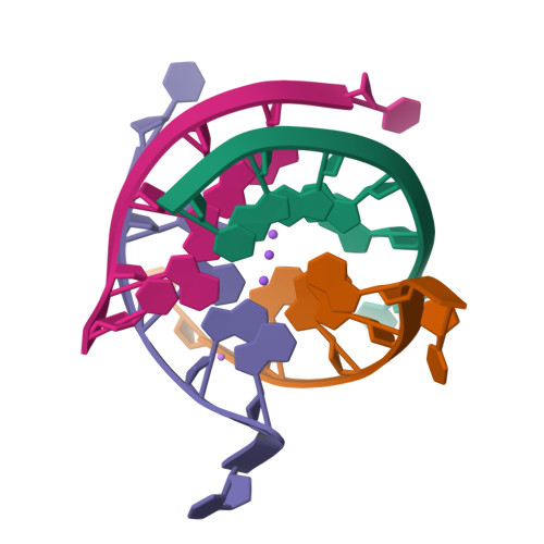 Tetraplex Shape RCSB PDB - 2O4F: Structure of a parallel-stranded guanine tetraplex ...